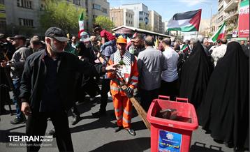 خدمات شهرداری تهران در پایان روز قدس 22