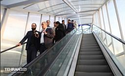 بازدید مدیرکل حوزه شهردار تهران از پروژه پل‌های مکانیزه عابرپیاده 34