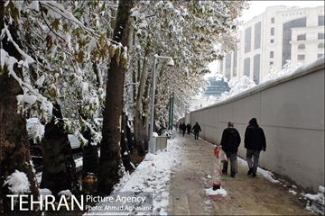 بارش اولین برف پاییزی در تهران 20