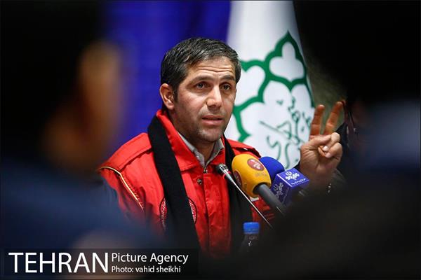 نشست خبری آتش سوزی ساختمان اداری میدان ولیعصر(عج) 15