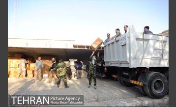 خدمات رسانی شهرداری تهران به مناطق حادثه زلزله کرمانشاه 25