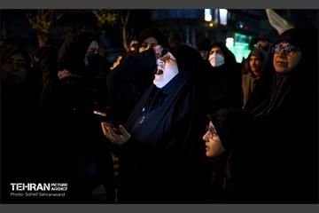 مراسم سوگواری هفتمین روز شهادت رهبر انقلاب در میدان هفت‌حوض