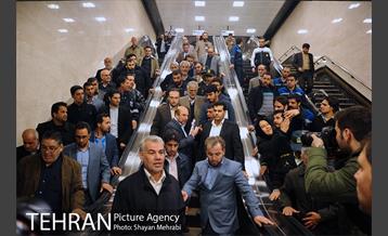 افتتاح ایستگاه مترو حسین آباد 34