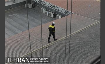 بازدید فتاح رئیس بنیاد مستضعفان از ساختمان پلاسکو 10