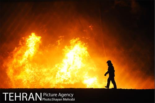 آتش سوزی در مخزن سوخت پالایشگاه تهران 13