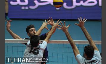 دیدار تیم های والیبال پیکان تهران و پارسه تهران