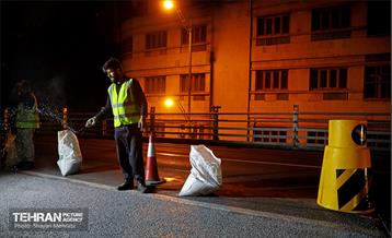 مرمت و بازسازی روکش پل تقاطع حافظ و طالقانی 17