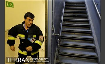 مسابقه پله نوردی آتش نشانان کشور 8