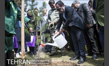 مراسم درختکاری مرکز مدیریت محیط زیست و توسعه پایدار 24