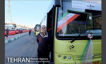 بهره برداری از ۲۴ دستگاه اتوبوس جدید در ناوگان حمل و نقل عمومی تهران 7