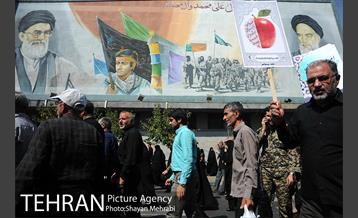 راهپیمایی ضدآمریکایی نمازگزاران جمعه تهران 9