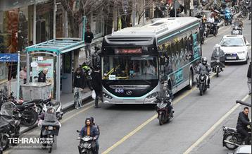 بهره‌برداری از اتوبوس های برقی شهر تهران 6