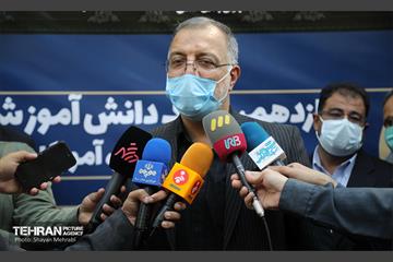 نواخته شدن زنگ دانش آموز شهید در قطعه شهدای گمنام 24
