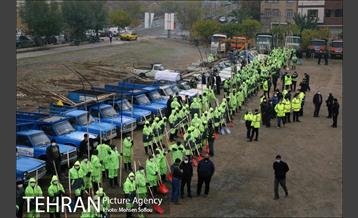 مانور عملیات برف روبی شهرداری منطقه شش 13