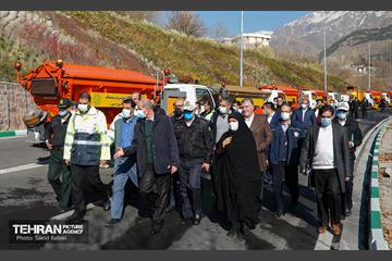مانور سراسری برف روبی در منطقه 1 تهران 20