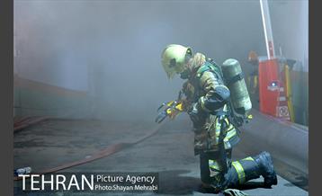 آتش سوزی در ساختمان برق حرارتی 22