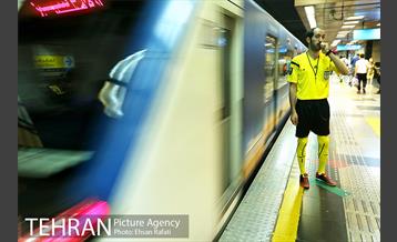 پرفورمنس آموزش فرهنگسازی قوانین مترو به مناسبت جام جهانی 25