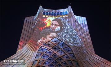 ویدئومپینگ محکومیت جنایت رژیم صهیونیستی در میدان آزادی 5