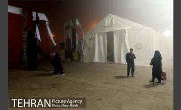 ارائه خدمات نیرو های خادم الحسین (ع) در مرز شلمچه  1