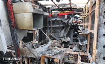 خسارات وارده به خودروهای آتش نشانی شهر تهران 31