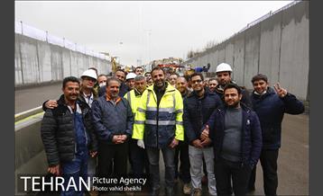 بهره برداری آزمایشی زیرگذر کوی نصر (گیشا) 12