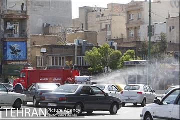 عملیات ضدعفونی محدوده مرکزی تهران 19