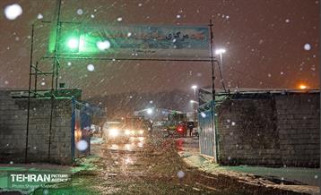 بازدید معاون خدمات شهری از سایت‌های برف‌روبی شهرداری تهران 30