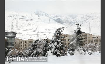 پس از یک روز برفی در پایتخت 5
