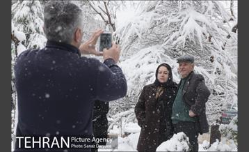 بارش برف در میدان نبوت (هفت حوض) 15