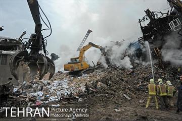 سومین روز عملیات امداد ونجات حادثه پلاسکو -4 9