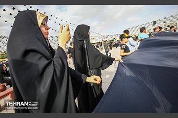 اهتزاز اَبَر پرچم متبرک ابا عبدالله حسین(ع) 11