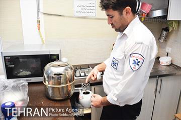 تحویل سال نو در پایگاه عملیات ویژه اورژانس تهران 18