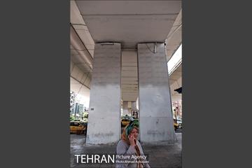 استراحت ظهرگاهی تاکسیرانان زیر پُل سیدخندان 17