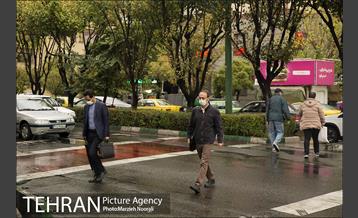 ترافیک تهران در یک روز بارانی 1