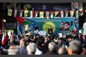 تجمع قدردانی از عملیات وعده صادق ۲ در میدان امام حسین (ع) 9