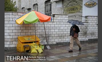 بارش باران پاییزی در تهران- 2