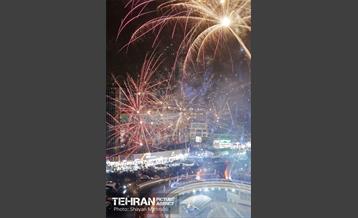 نورافشانی میدان ولیعصر(عج) به مناسبت نیمه شعبان 5