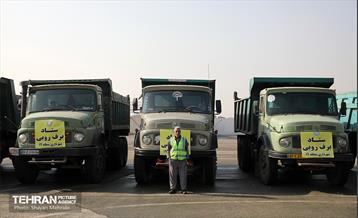 مانور برف روبی منطقه 19 شهرداری تهران 38