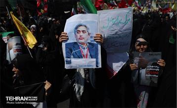 راهپیمایی مردمی علیه تهاجم رژیم صهیونیستی به ایران 9