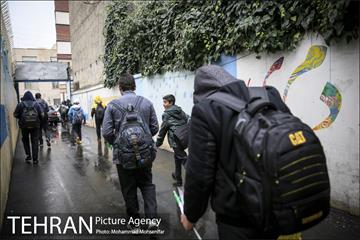 بارش باران پاییزی در تهران 6