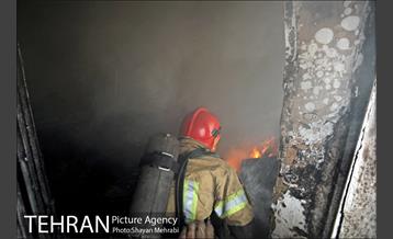 مانور آتش نشانی در شرکت اتوبوسرانی 28