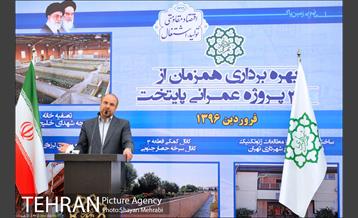 بهره برداری همزمان از 3 پروژه عمرانی پایتخت 30