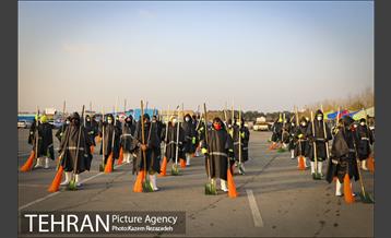 مانور عملیات برف روبی شهرداری منطقه 19