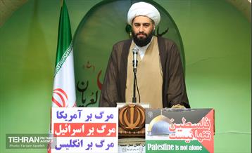 نماز جمعه و راهپیمایی روز قدس در منطقه کن