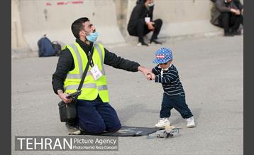 پروازدسته جمعی  پهپادها در برج میلاد تهران 21