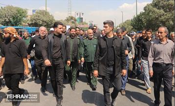 آیین پیاده‌روی جاماندگان اربعین حسینی در مناطق شهرداری تهران 3