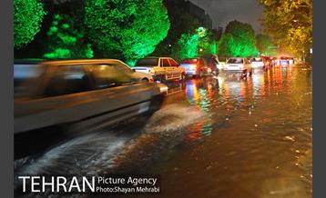 بارش شدید باران و تگرگ در تهران 28
