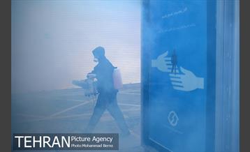 عملیات ضدعفونی المان های شهری منطقه 6 14