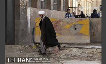 سنگ فرش شدن خیابان پامنار‎  24