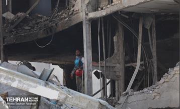 حمله موشکی رژیم صهیونیستی به یک ساختمان در محله شهرآرا 19